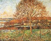 Camille Pissarro Under the sun large walnut oil painting reproduction